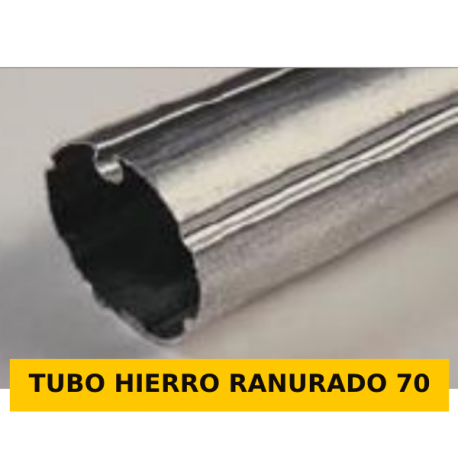 TUBO HIERRO RANURADO 70