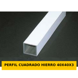 PERFIL CUADRADO HIERRO 40X40X3