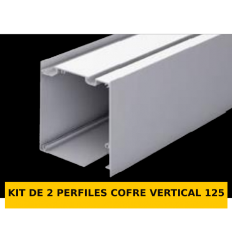 KIT 2 PERFILES COFRE VERTICAL 125