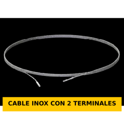 CABLE INOX CON 2 TERMINALES