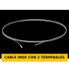 CABLE INOX CON 2 TERMINALES