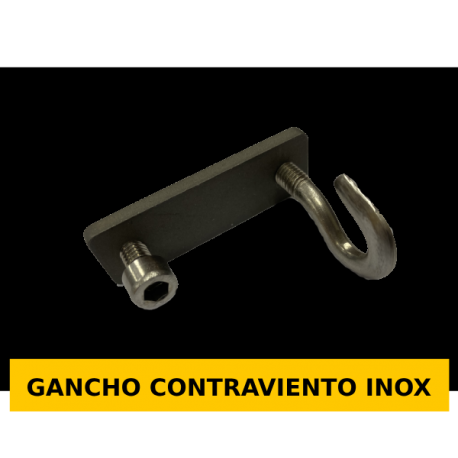 GANCHO CONTRAVIENTO INOX